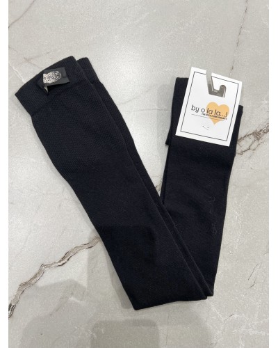 Zakolanówki z serduszkiem By o la la...! czarne