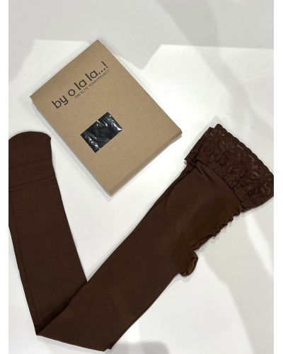 Rajstopy By o la la...! czekoladowe