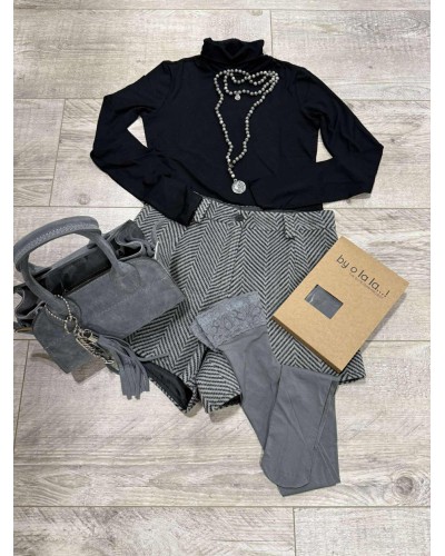 Rajstopy By o la la...! szary melanż