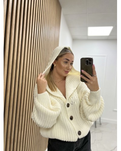 Kardigan La Milla śmietanowy