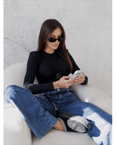 Spodnie jeansowe z szeroką nogawką By o la la...!