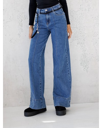 Spodnie jeansowe z szeroką nogawką By o la la...!
