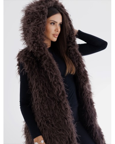 Kamizelka lama z kapturem By o la la...! chocomus