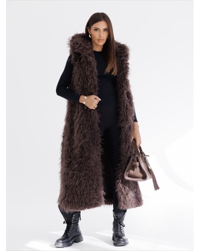 Kamizelka lama z kapturem By o la la...! chocomus