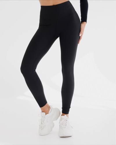 Legginsy prążkowane By o la la...! czarne