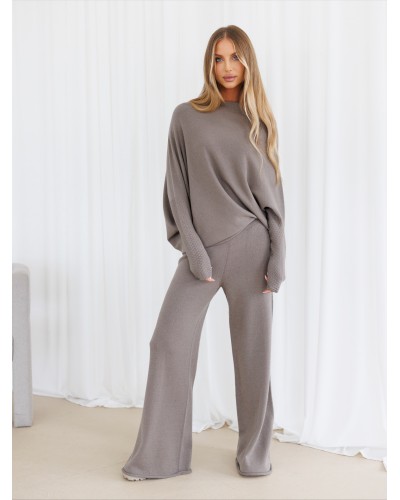 Komplet dzianinowy By o la la...! stone