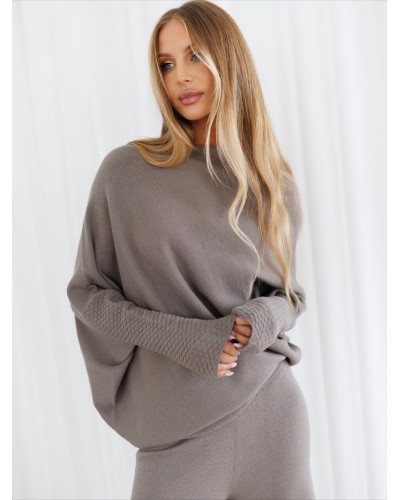 Komplet dzianinowy By o la la...! stone