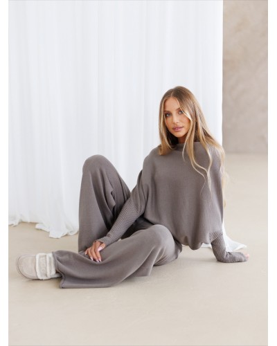 Komplet dzianinowy By o la la...! stone