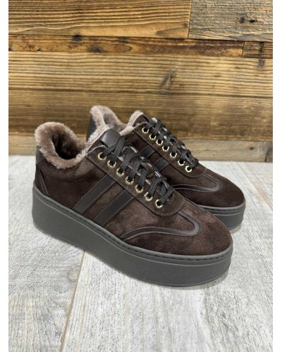 Sneakersy z futerkiem By o la la...! chocomus