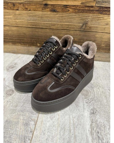 Sneakersy z futerkiem By o la la...! chocomus