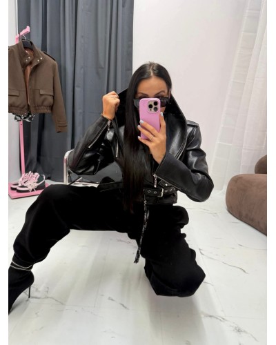 Ramoneska z kapturem La Milla czarna