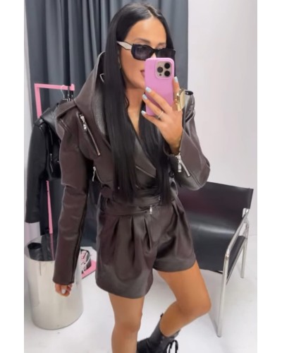 Ramoneska z kapturem La Milla czekoladowa