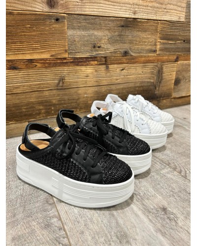 Sneakers rafa bez pięty By o la la...! czarny