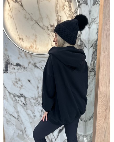 Bluza z kapturem By o la la...! czarna