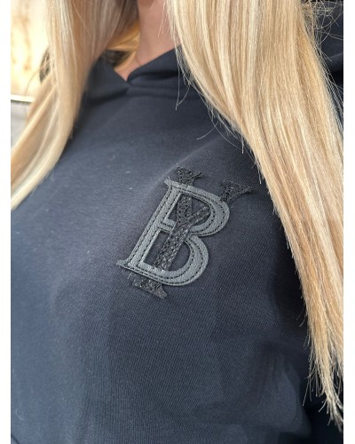 Bluza z kapturem By o la la...! czarna