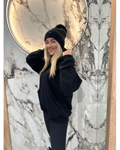 Bluza z kapturem By o la la...! czarna