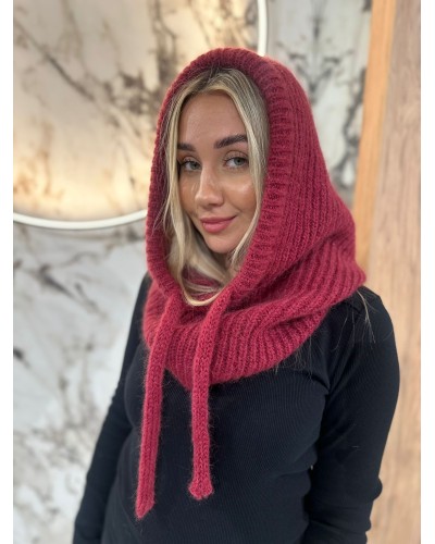 Balaclava moherowa By o la la...! merlot