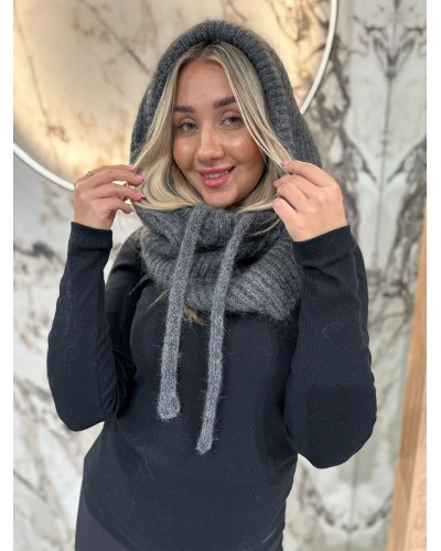 Balaclava moherowa By o la la...! szary