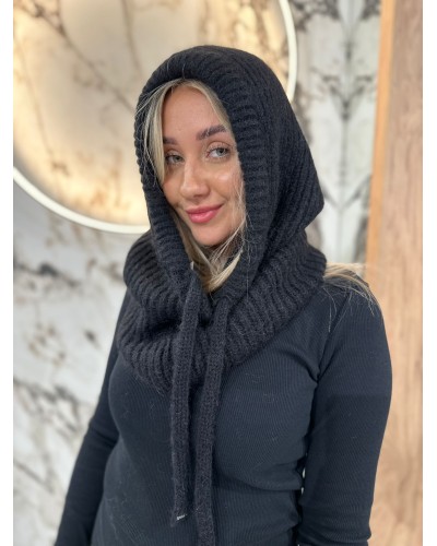 Balaclava moherowa By o la la...! czarny