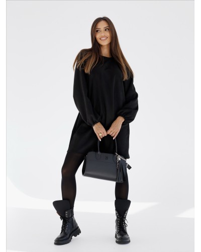 Sukienka zamszowa By o la la...! czarna