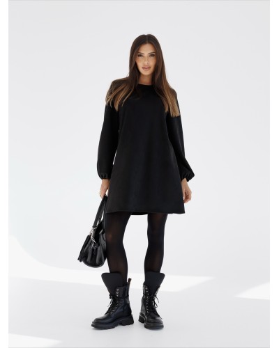 Sukienka zamszowa By o la la...! czarna