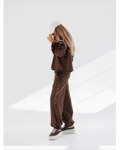 Komplet dresowy z koronkowym lampasem By o la la...! chocomus