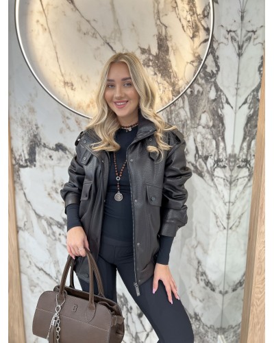 Bomberka skórzana By o la la...! chocomus