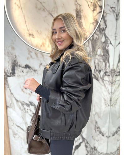 Bomberka skórzana By o la la...! chocomus