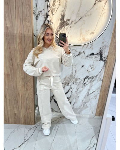 Komplet dresowy Elite Team By o la la...! beżowy