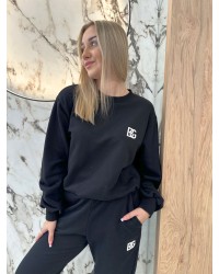 Bluza dresowa BRANDENBURG COUTURE czarna