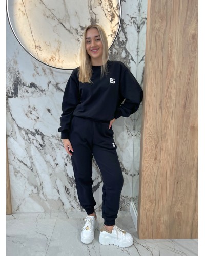 Bluza dresowa BRANDENBURG COUTURE czarna