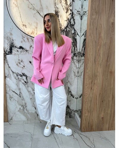 Marynarka taliowana Etna EMO różowa