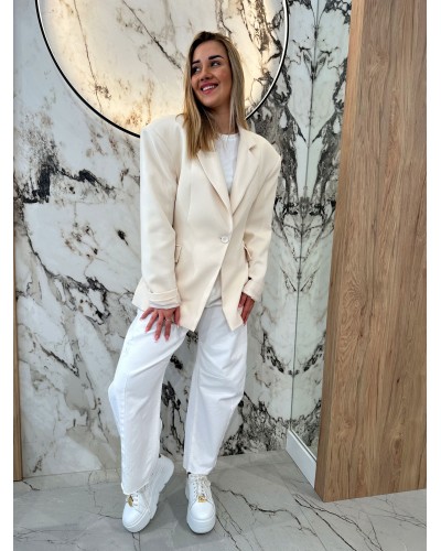 Marynarka taliowana Etna EMO beżowa