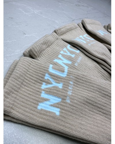 Skarpetki NYC By o la la...! beżowe