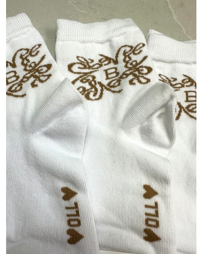 Skarpetki By o la la...! brązowe logo