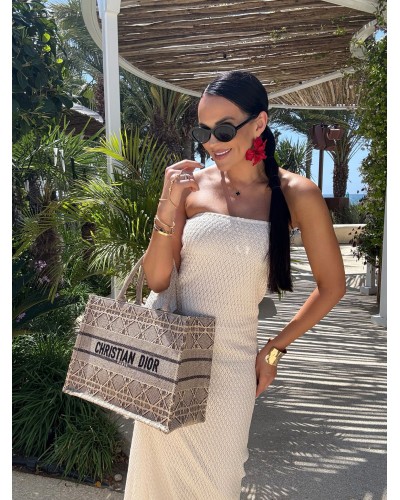 Sukienka koronkowa tuba La Milla beżowa