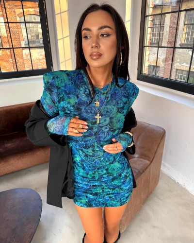 Sukienka dopasowana La Milla niebieska