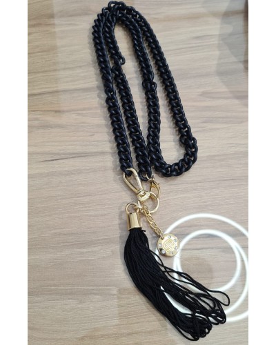 Pasek/wisior z chwostem By o la la...! czarny