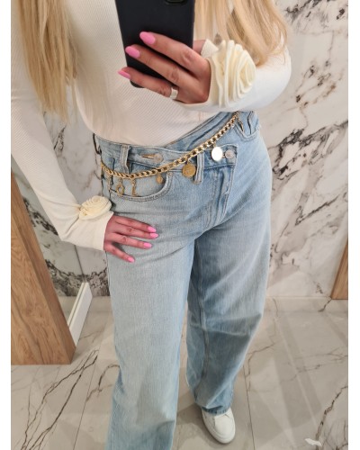 Pasek łańcuszek podwójny By o la la...! złoty