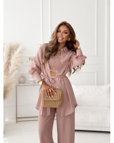 Komplet trzyczęściowy Scarlett różowy