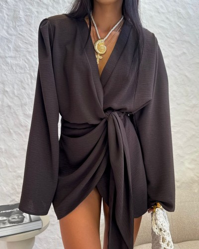 Sukienka kimono La Milla czekoladowy