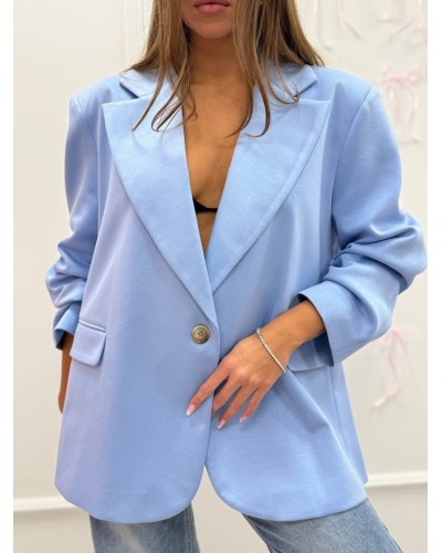 Marynarka materiałowa SLAY niebieska