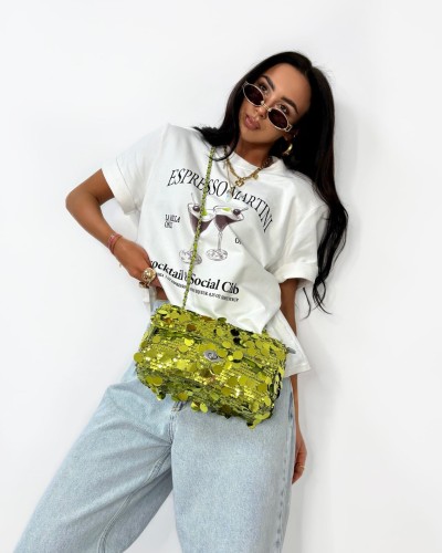 T-shirt Espresso Martini La Milla śmietanowy