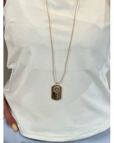 Wisior z nieśmiertelnikiem By o la la...! złoty