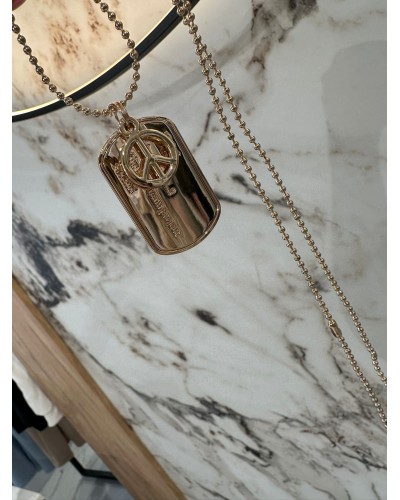 Wisior z nieśmiertelnikiem By o la la...! złoty