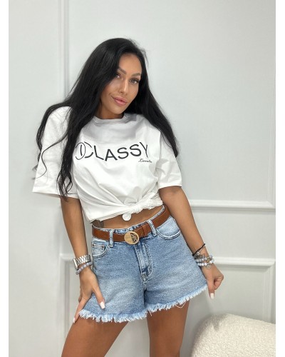 T-shirt CLASSY La Milla biały