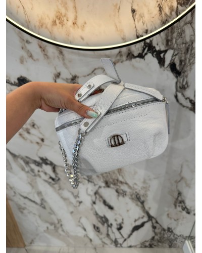 Nerka LOL By o la la...! biały ze srebrem małe logo