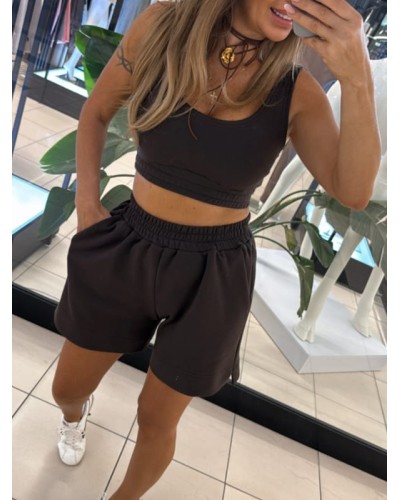 Top ze ściągaczem EMO gorzka czekolada