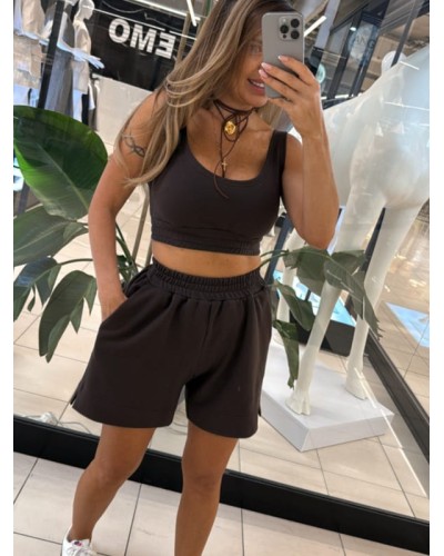 Top ze ściągaczem EMO gorzka czekolada