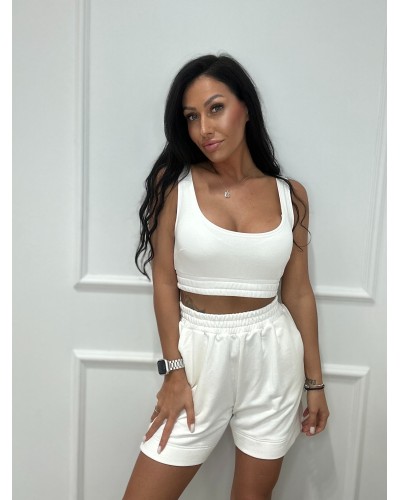 Spodenki dresowe EMO śmietankowe